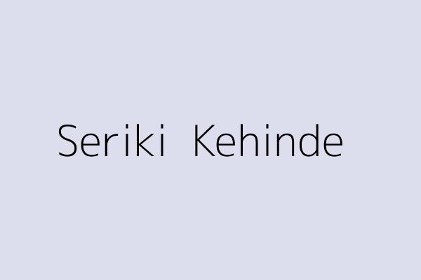 Seriki  Kehinde 